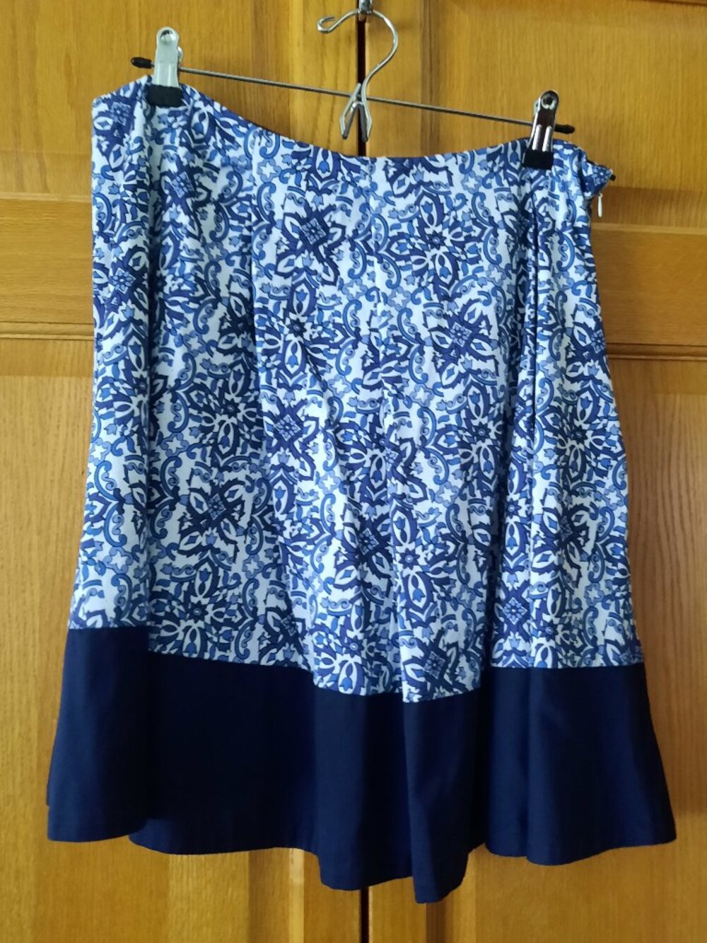 Skirt, Milly for Design Nation, Blue & White Print